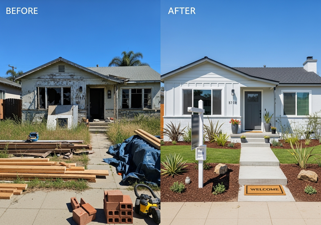 After repair value ARV appraisal for fix and flip renovation projects in San Diego