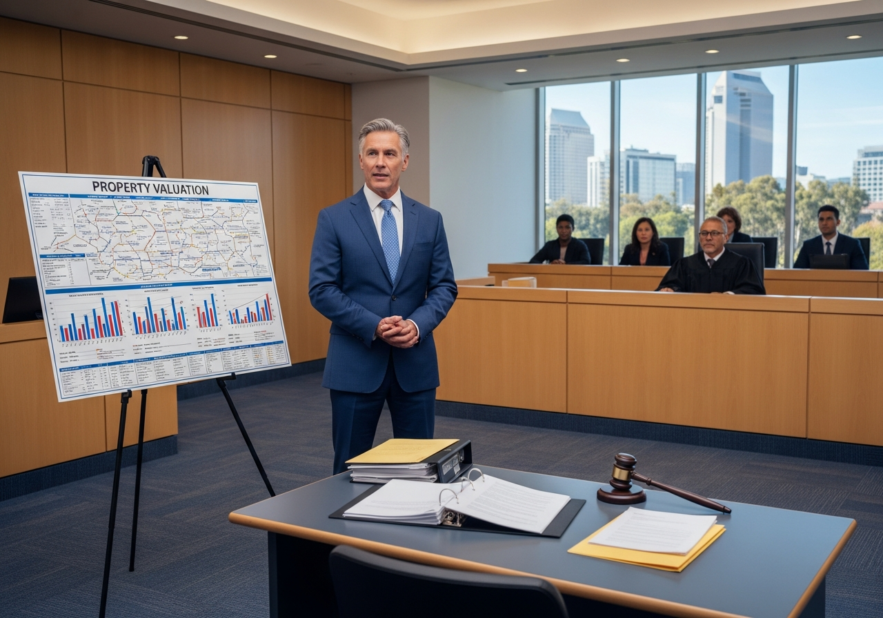 Expert witness appraisal testimony for court litigation in San Diego