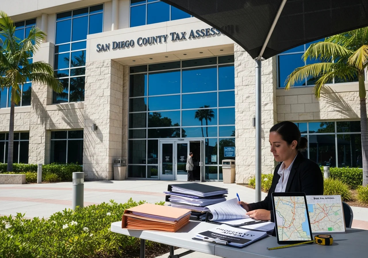 Property tax appeal appraisal for assessment appeals board in San Diego